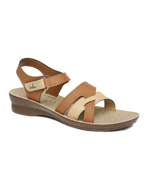 tan slip on sandal - 17924052 - Very Small Image - 1
