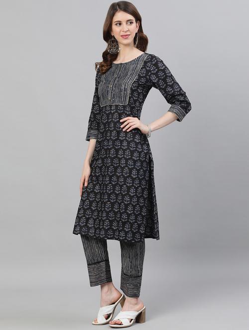 printed kurta pant set - 17924496 - Very Small Image - 1