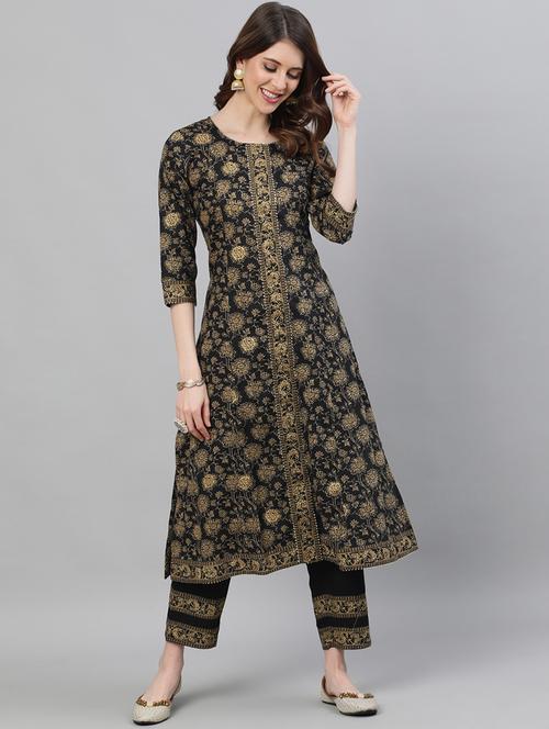 floral kurta pant set - 17924505 - Very Small Image - 1