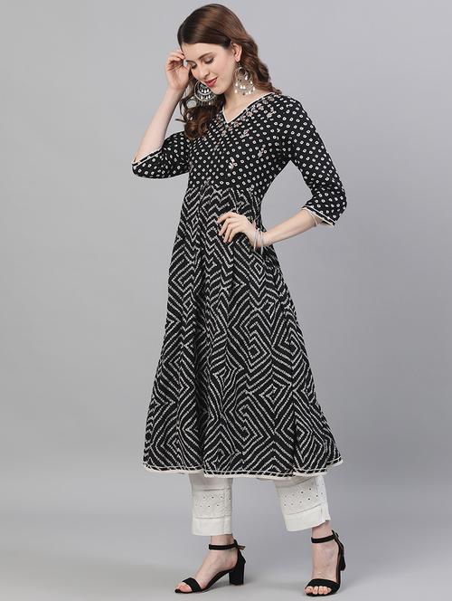 printed kurta pant set - 17924518 - Very Small Image - 1
