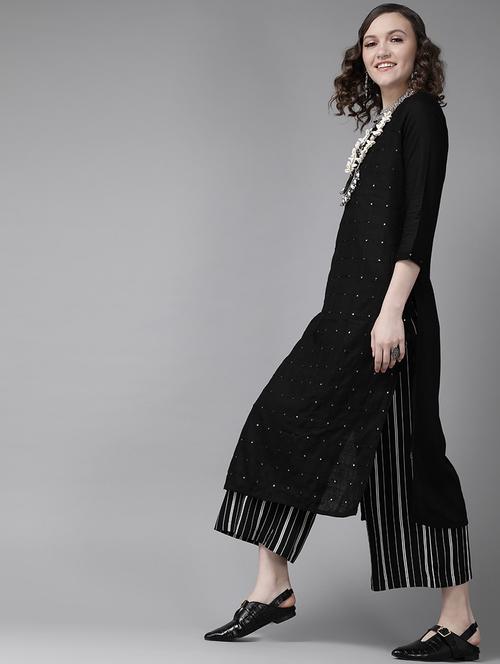 solid straight kurta - 17924578 - Very Small Image - 1