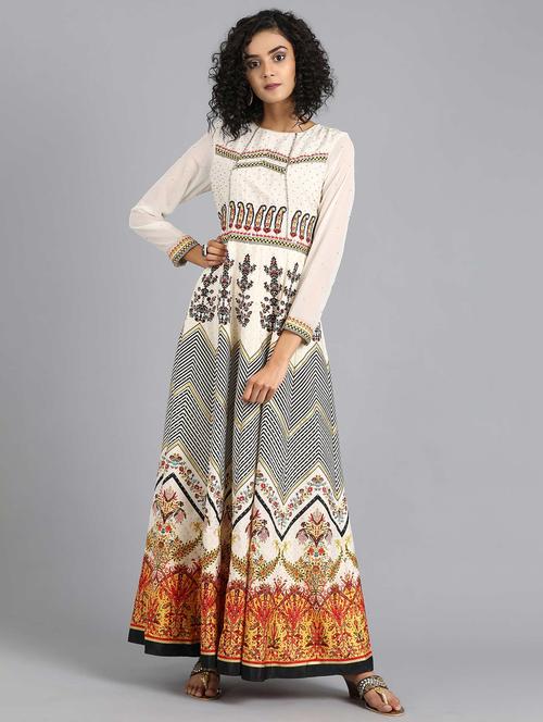 embroidered anarkali kurta - 17924781 - Very Small Image - 1