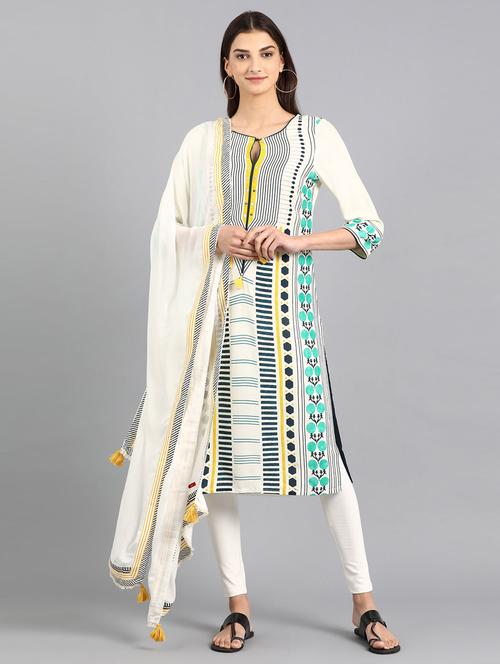 printed straight kurta - 17924848 - Very Small Image - 1
