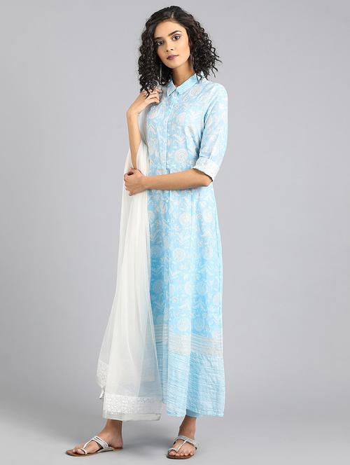 floral anarkali kurta - 17924925 - Very Small Image - 1