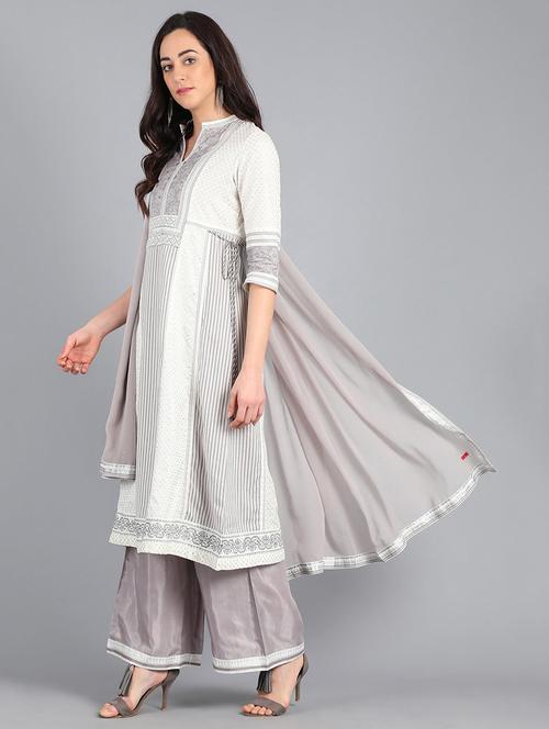 striped a-line kurta - 17924968 - Very Small Image - 1