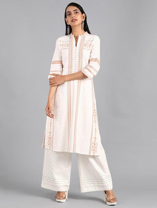 printed straight kurta - 17924976 - Very Small Image - 1