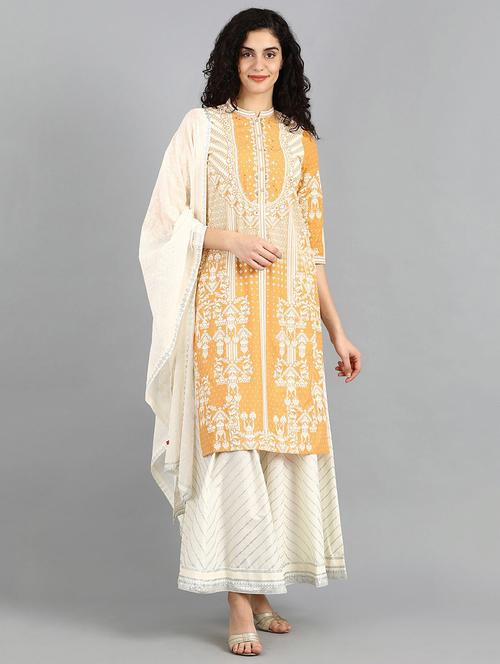printed straight kurta - 17924983 - Very Small Image - 1