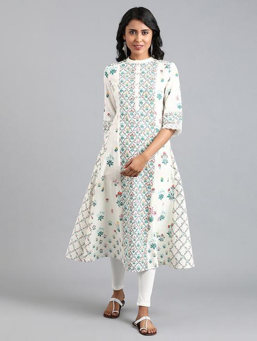 floral a-line kurta - 17924995 - Very Small Image - 1