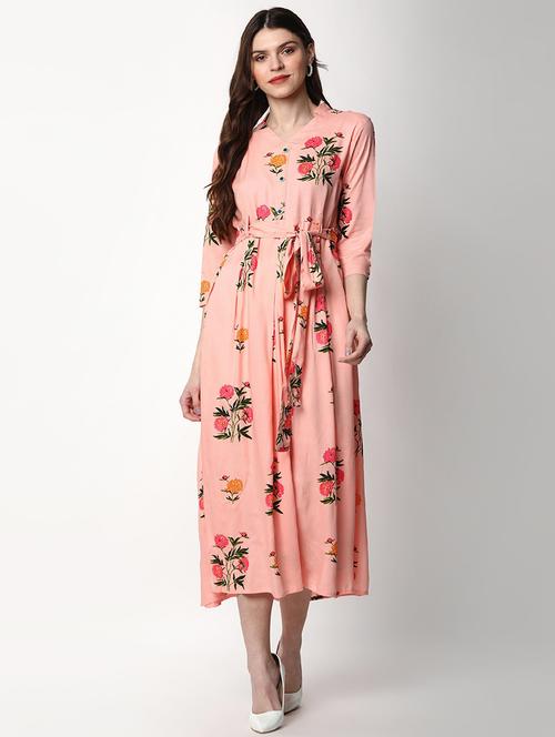 floral a-line dress - 17925156 - Very Small Image - 1