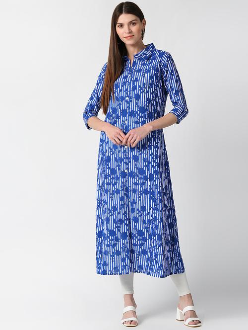 floral printed a-line kurta - 17925161 - Very Small Image - 1
