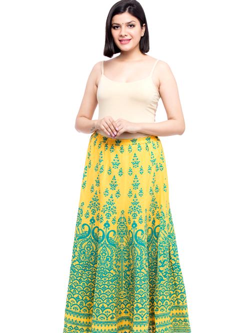 m2r printed cotton blend skirt for women - 17925172 - Very Small Image - 1