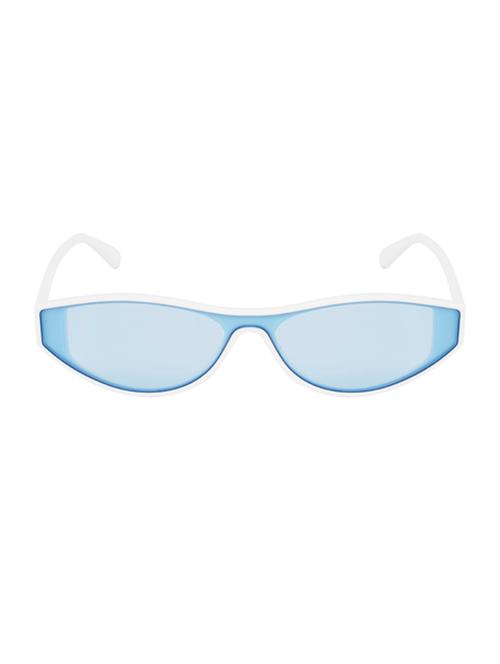 ted smith unisex oval white sunglass - 17925513 - Very Small Image - 1