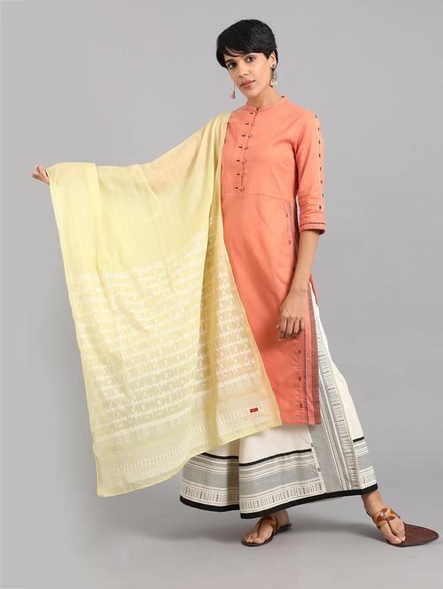 yellow woven dupatta - 17925843 - Very Small Image - 1