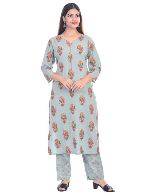 floral kurta pant set - 17925980 - Very Small Image - 1
