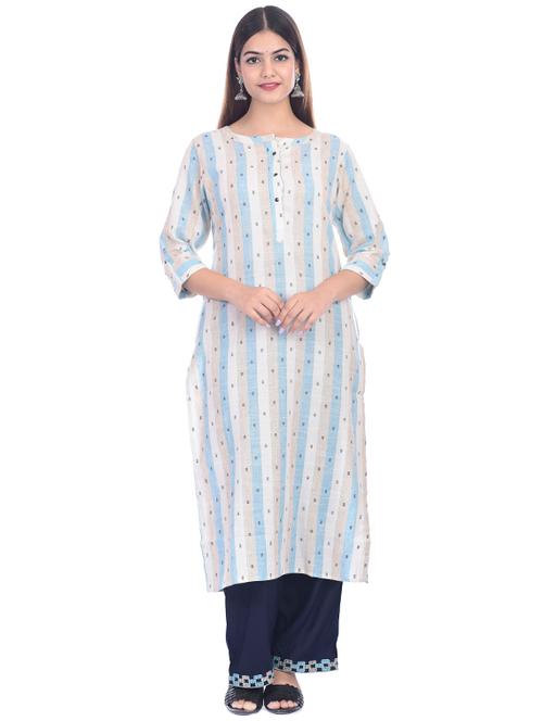 striped kurta palazzo set - 17925981 - Very Small Image - 1