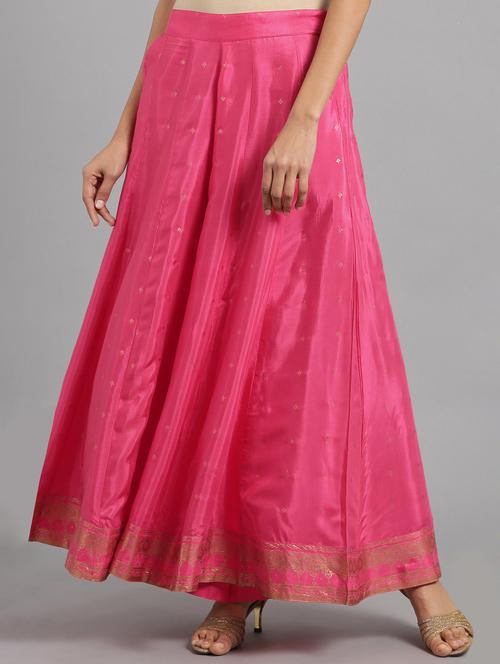 hot pink solid butti skirt - 17926112 - Very Small Image - 1
