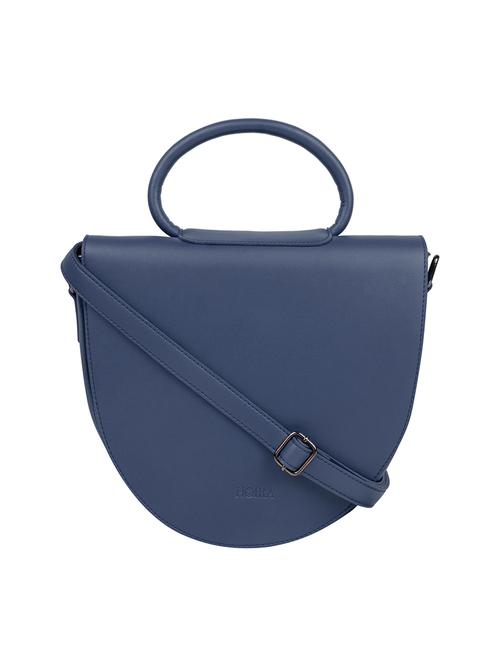 navy blue solid regular sling bag - 17926425 - Very Small Image - 1