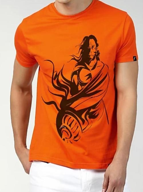 orange slub tshirt - 17927006 - Very Small Image - 1