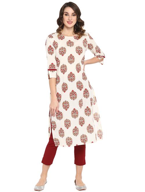 floral straight kurta - 17927452 - Very Small Image - 1