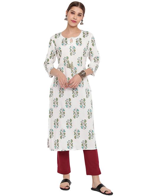 floral straight kurta - 17927453 - Very Small Image - 1
