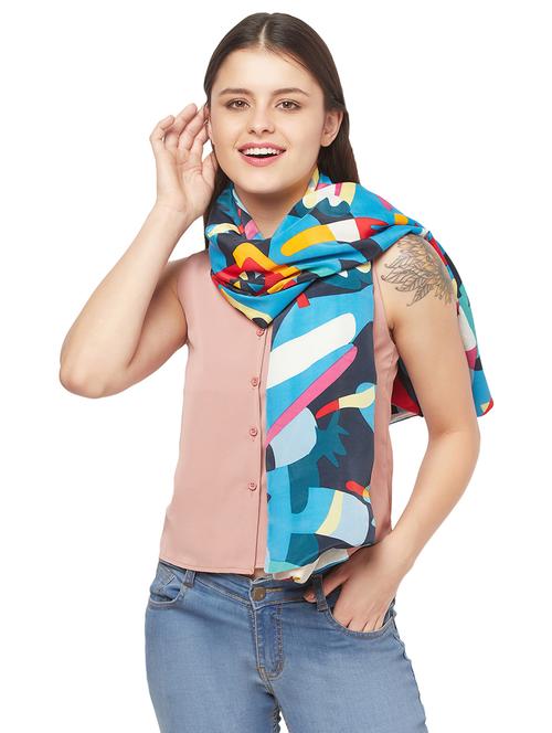 multi colored polyester stole - 17927511 - Very Small Image - 1