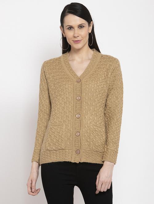 v-neck solid cardigan - 17927570 - Very Small Image - 1