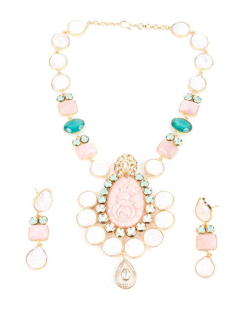 multi colored metal short necklace - 17927636 - Very Small Image - 1