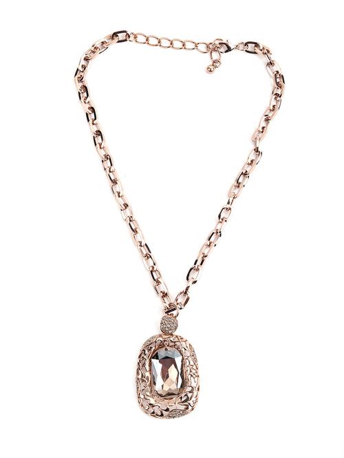 gold metal short necklace - 17927654 - Very Small Image - 1