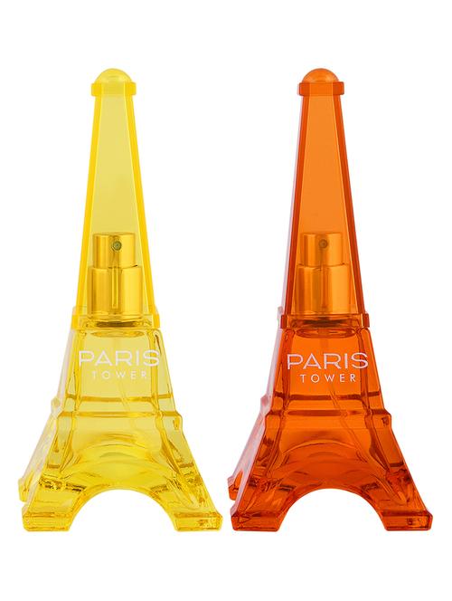sweet heart orange and yellow paris tower eau de parfum, 40ml (pack of 2) - 17928056 - Very Small Image - 1
