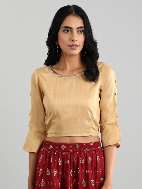 gold solid regular top - 17928117 - Very Small Image - 1