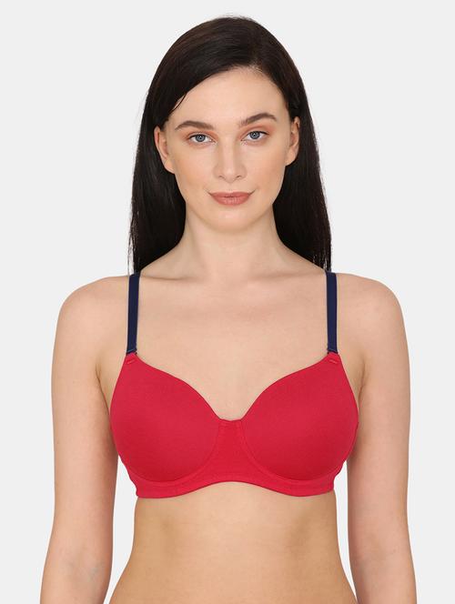 red solid t-shirt bra - 17928212 - Very Small Image - 1