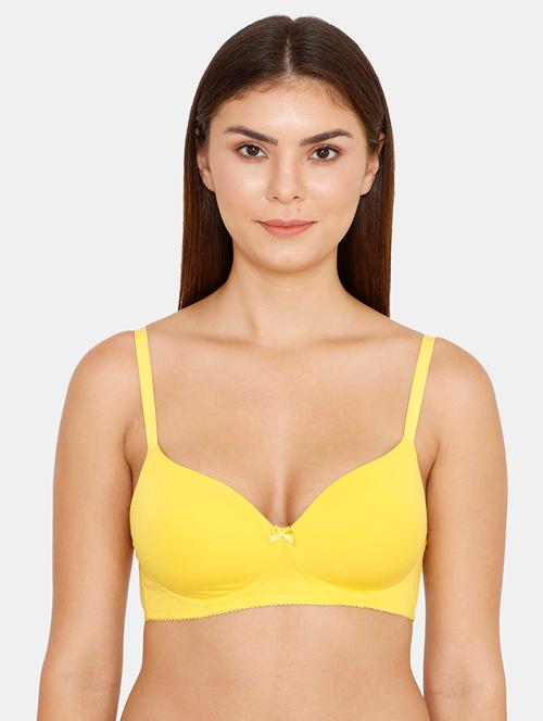 yellow solid t-shirt bra - 17928234 - Very Small Image - 1