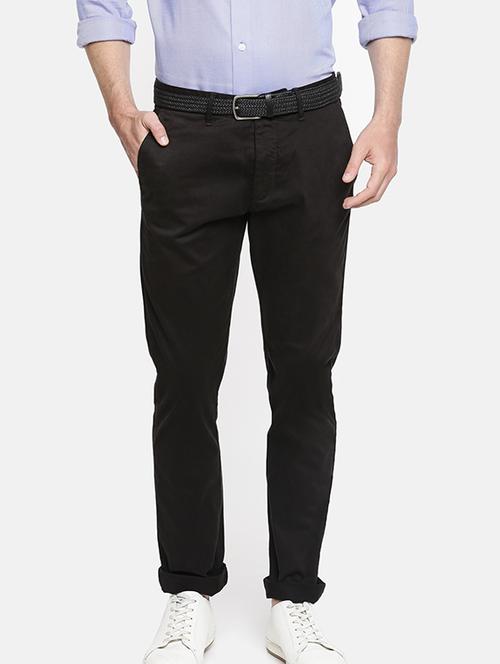 black solid chinos - 17928534 - Very Small Image - 1