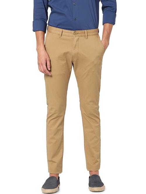 khaki solid chinos - 17928537 - Very Small Image - 1