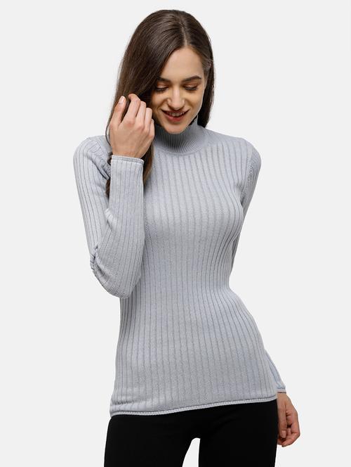 high neck textured pullover - 17929367 - Very Small Image - 1