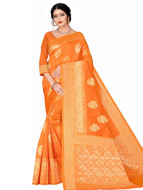 jacquard work banarasi saree - 17929501 - Very Small Image - 1