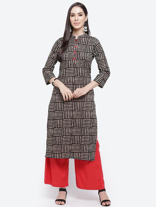 printed kurta palazzo set - 17929572 - Very Small Image - 1