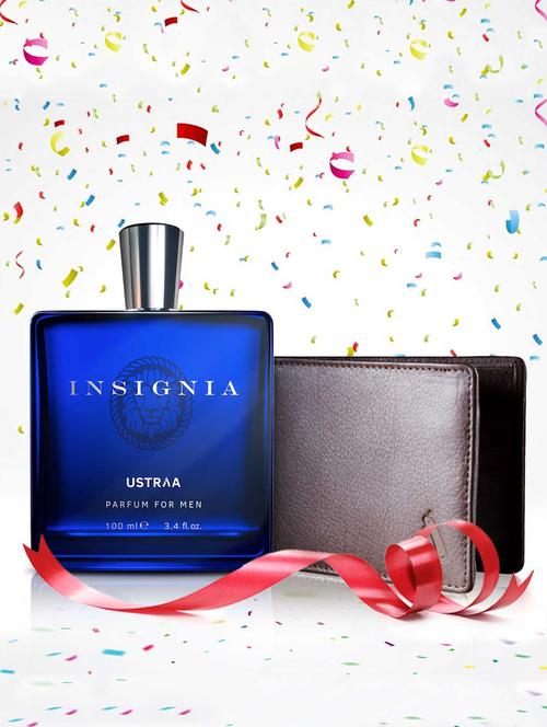 ustraa wallet & insignia - perfume for men 100ml - 17929718 - Very Small Image - 1