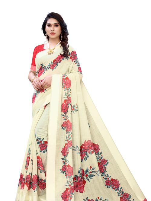 fancy printed cotton silk saree - 17929727 - Very Small Image - 1