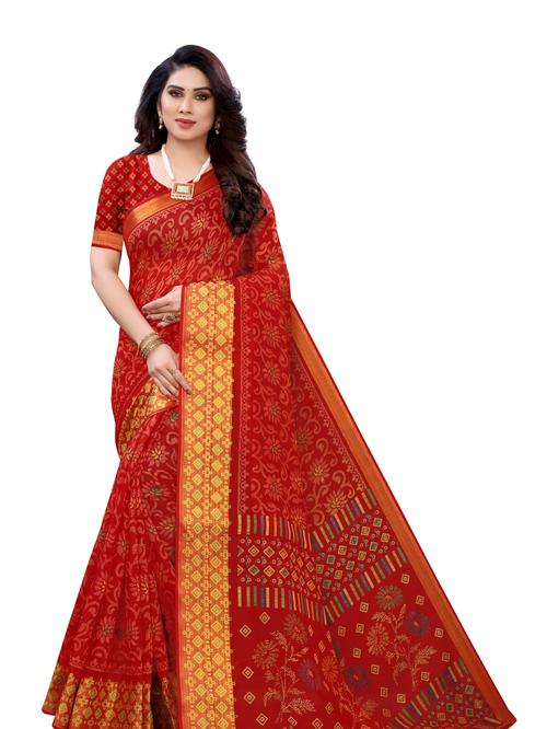 fancy cotton silk printed saree - 17929974 - Very Small Image - 1