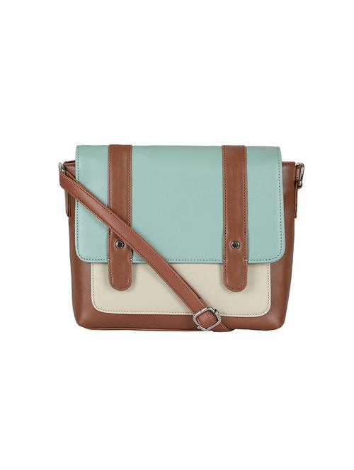 green leatherette (pu) sling bag - 17930235 - Very Small Image - 1