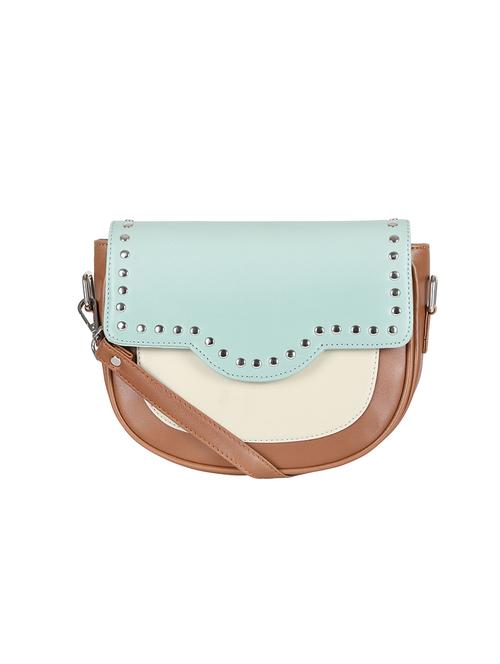 green leatherette (pu) sling bag - 17930241 - Very Small Image - 1
