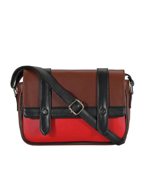 red leatherette (pu) sling bag - 17930249 - Very Small Image - 1