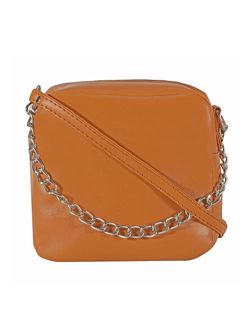 nude leatherette (pu) sling bag - 17930303 - Very Small Image - 1