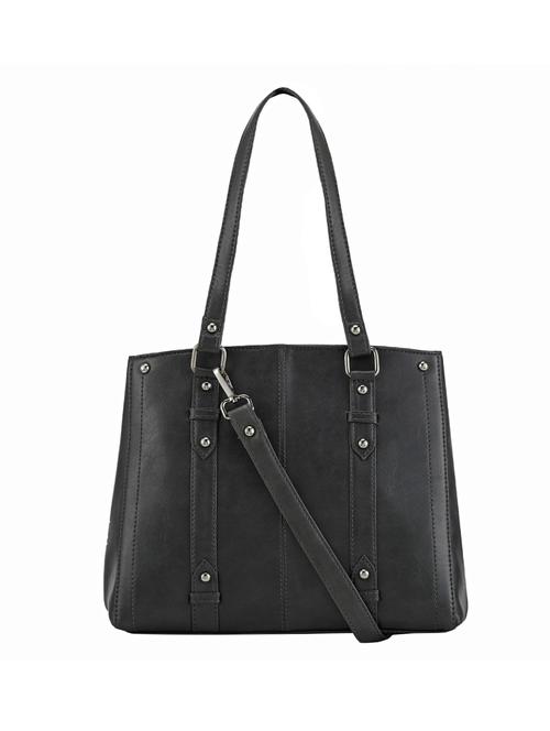 grey leatherette (pu) handbag - 17930448 - Very Small Image - 1
