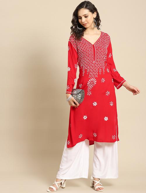 chikankari kurta palazzo set - 17932988 - Very Small Image - 1