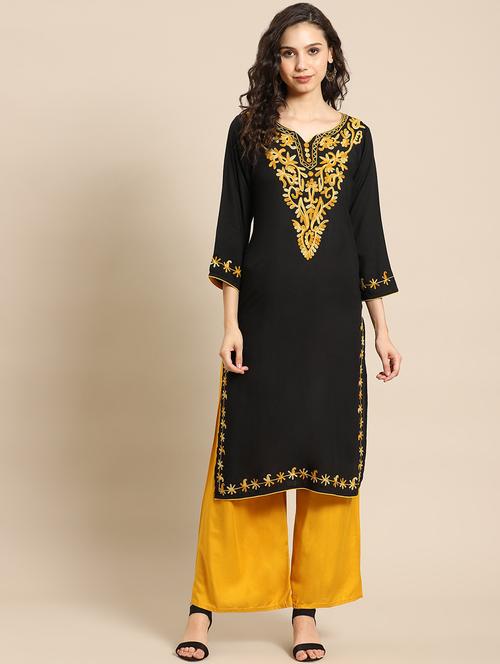 chikankari kurta palazzo set - 17932992 - Very Small Image - 1