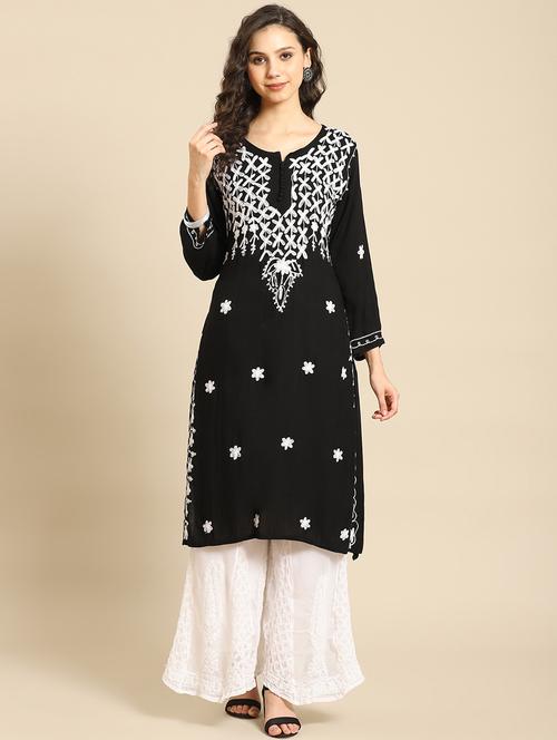 chikankari kurta sharara set - 17932997 - Very Small Image - 1
