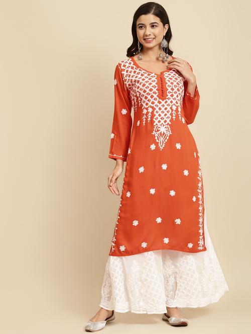 chikankari kurta sharara set - 17932998 - Very Small Image - 1