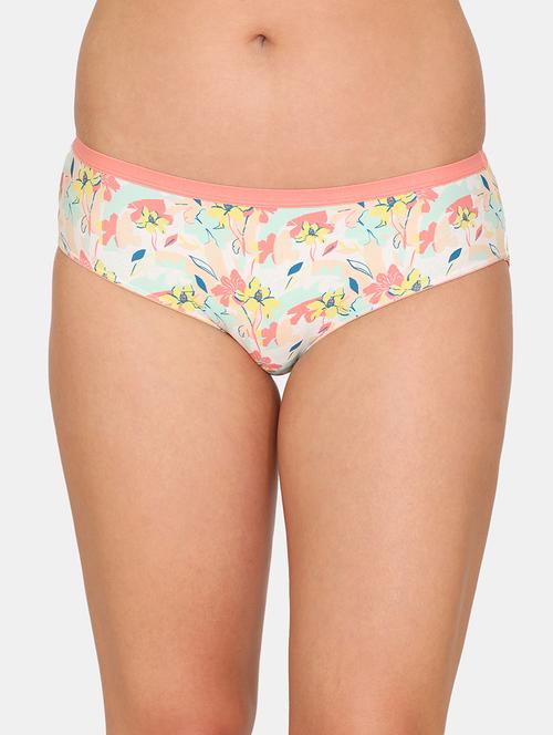 orange printed hipster panty - 17933615 - Very Small Image - 1